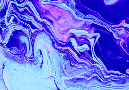 Marble abstract acrylic background. Marbling artwork texture. Agate ripple pattern.の写真素材