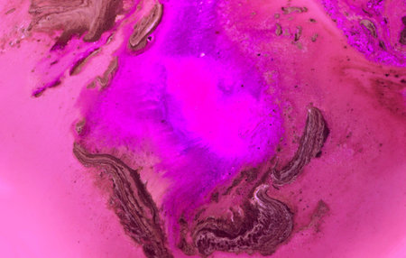 Fluid art. Abstract illustration - stain, splashes, smearing the dye. Liquid acrylic-color blot....