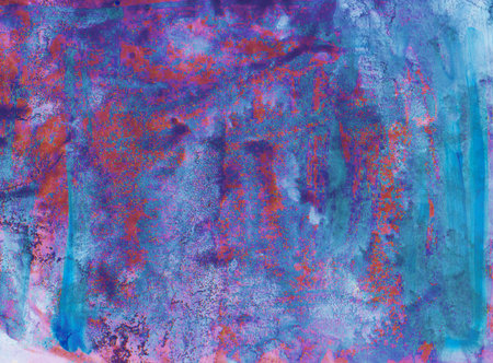Grunge blue and pink watercolor texture. Abstract background.の写真素材