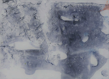 Abstract watercolor background. Texture of watercolor stains on paper.の写真素材