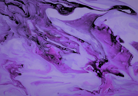 Purple marbling pattern. Marble liquid texture. Fluid art.