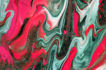 Colorful abstract painted background. Marbling artwork texture. Agate ripple pattern. Gold powder.の写真素材