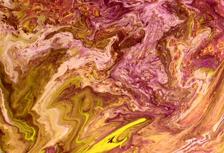 Marble abstract acrylic background. Marbling artwork texture. Agate ripple pattern. Gold powder
