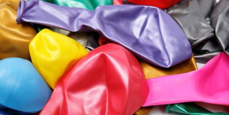 color balloons isolatedの写真素材