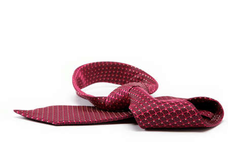 Luxury tie on white background