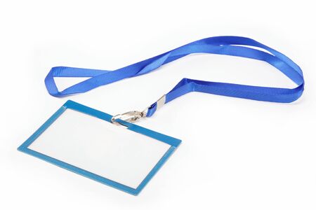 Name Tag with white backgroundの写真素材