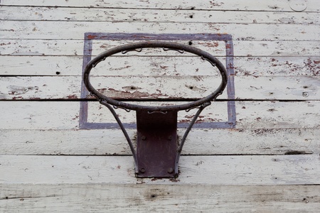 Basketball hoop on the shield.の写真素材