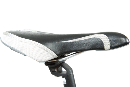 Bicycle seat isolated on a white background.の写真素材