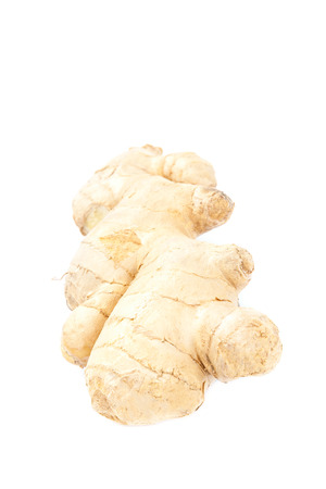Ginger root isolated on white background.の写真素材
