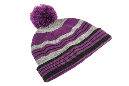 Winter hat isolated on white background.
