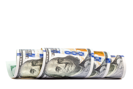 Money dollars usa isolated on a white background.の写真素材