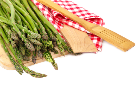Fresh asparagus isolated on a white background.の写真素材