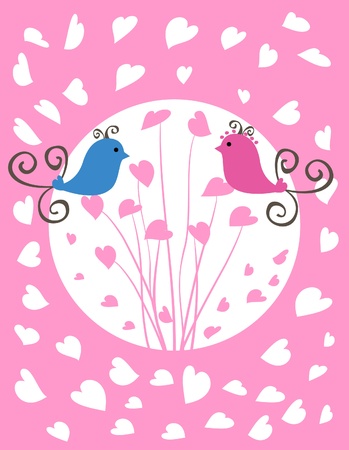 Valentine s Day greeting cardのイラスト素材
