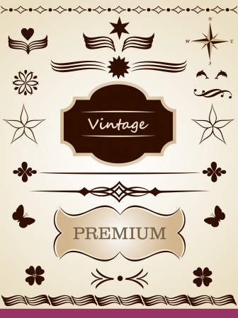 Page decoration elementsのイラスト素材