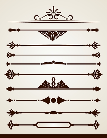 Page and paragraph horizontal dividersのイラスト素材