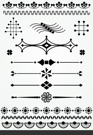 Geometric design elementsのイラスト素材