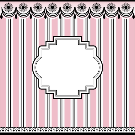 Empty frame on pink backgroundのイラスト素材