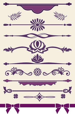 Page or text vintage dividers and decorationsのイラスト素材
