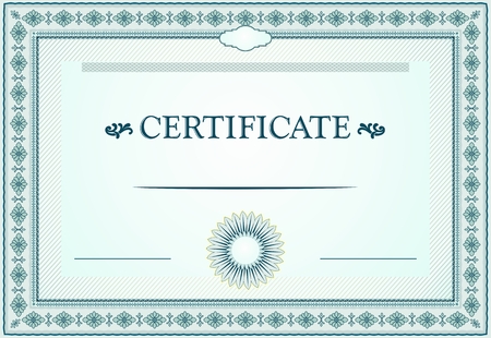 Certificate borders, template and design elementsのイラスト素材