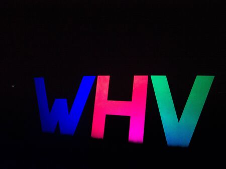 Colourful Light Festival Lichtermeer in Wilhelmshaven, Germanyの写真素材