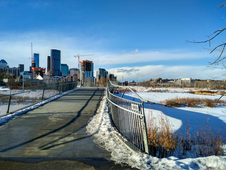Calgary City in WInterの写真素材