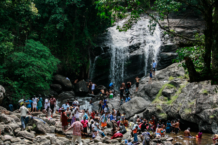 Lakkam Waterfallsのeditorial素材
