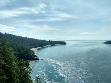 Deception Pass State Park in Washington, USAの写真素材