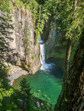 Toketee Falls in Southern Oregon, USの写真素材
