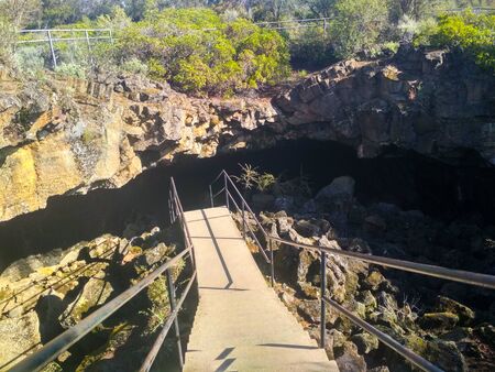 Lava River Caves in Oregon, United Statesの写真素材