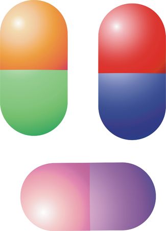 pill for health,isolated vector graphicの写真素材