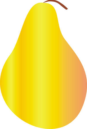 pear dessert, isolated vector graphicの写真素材