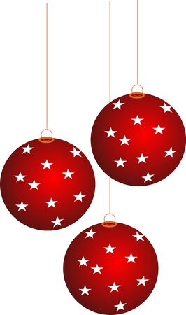 Chrismas decoration - colorful balls inside hallの写真素材