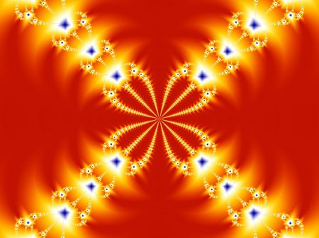 fractal with natural ornament in colorの写真素材