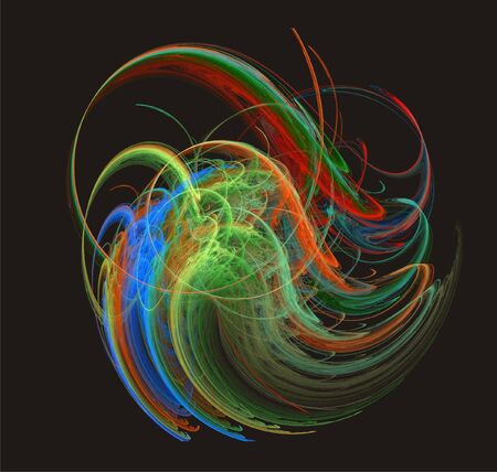 fractal with abstract ornament in deviation の写真素材