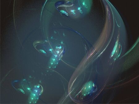 fractal with abstract ornament in deviationの写真素材