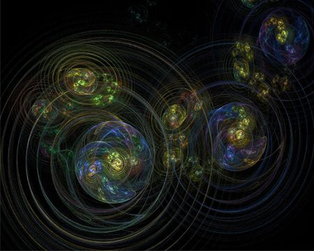 fractal with abstract ornament in deviationの写真素材