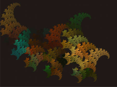 fractal with abstract ornament in deviationの写真素材