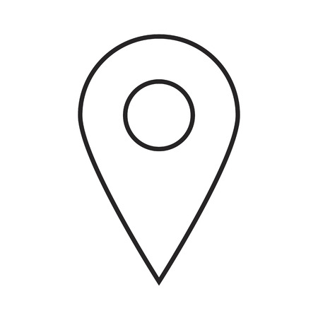 Line icon pin. Vector illustration.のイラスト素材