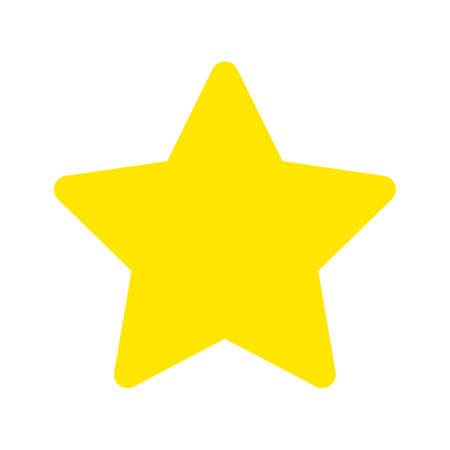 Flat icon star isolated on white background. Vector illustration.のイラスト素材