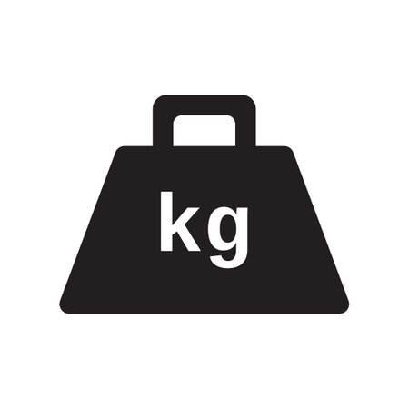 Flat icon weight isolated on white background. Vector illustration.のイラスト素材