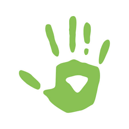 Vector icon male hand isolated on white background. Vector illustration.のイラスト素材