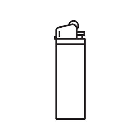 Line icon lighter isolated on white background. Vector illustration.のイラスト素材