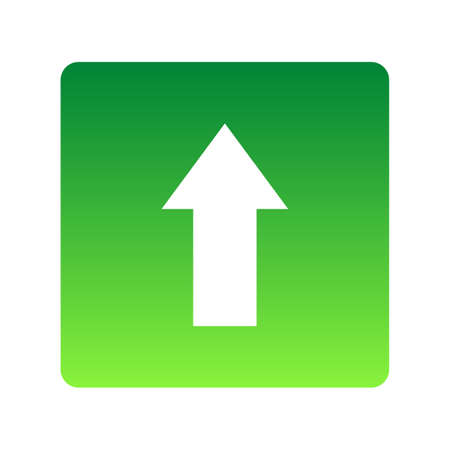 Up arrow icon isolated on white background. Vector illustration.