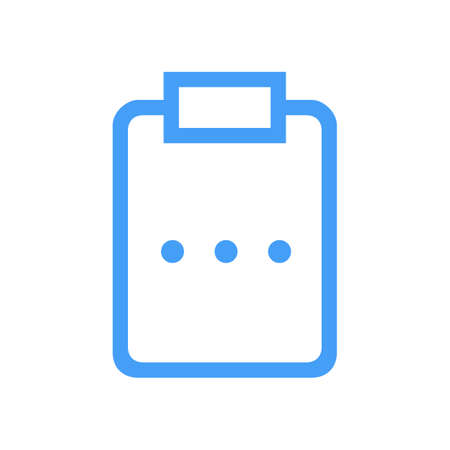 Line icon unfinished file isolated on white background. Vector illustration.のイラスト素材