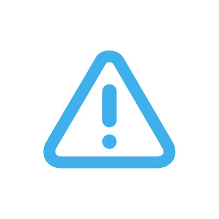 Line icon warning isolated on white background. Vector illustration.のイラスト素材
