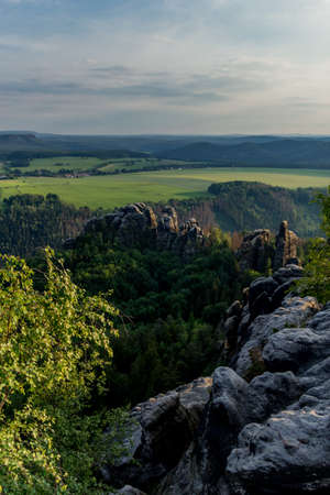 Exploration tour through the saxon switzerland on diffenrent places - Saxony / Germany