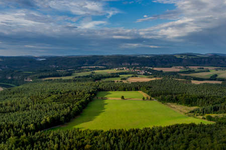 Exploration tour through the saxon switzerland on diffenrent places - Saxony / Germanyの写真素材