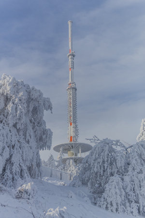 Winter hiking in different places through the Thuringian Forest - Germany