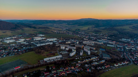 Spring Walk through the beautiful city of Schmalkalden - Thuringia - Germanyの写真素材