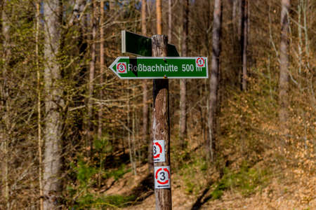 Spring Walk through the beautiful city of Schmalkalden - Thuringia - Germanyの写真素材